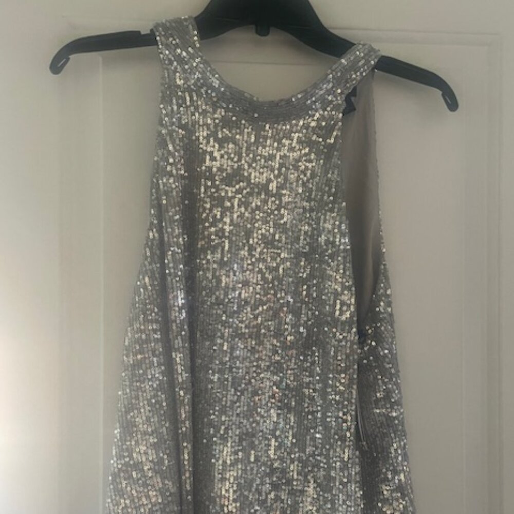 Sequin Halter Top